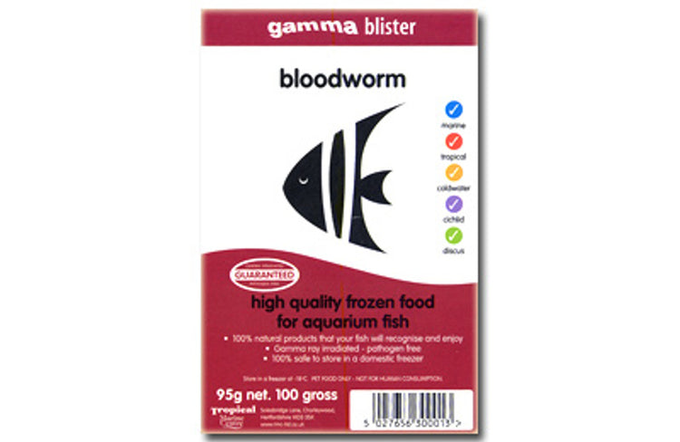 GAMMA Frozen Blister Pack- Bloodworms 95g