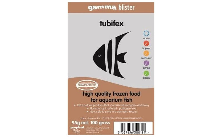 GAMMA Frozen Blister Pack- Tubifex 95g