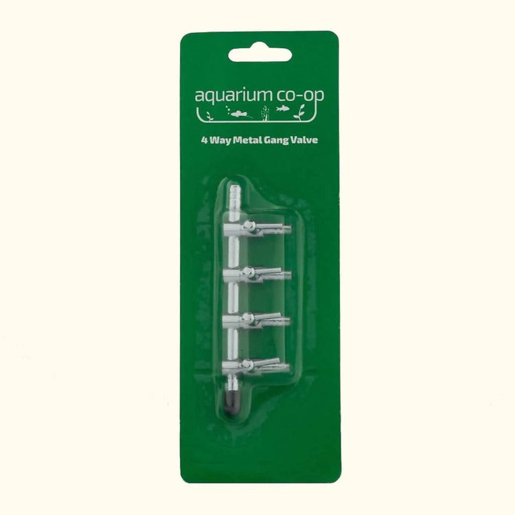 Aquarium Co-op 4 Way Metal Gang Valve