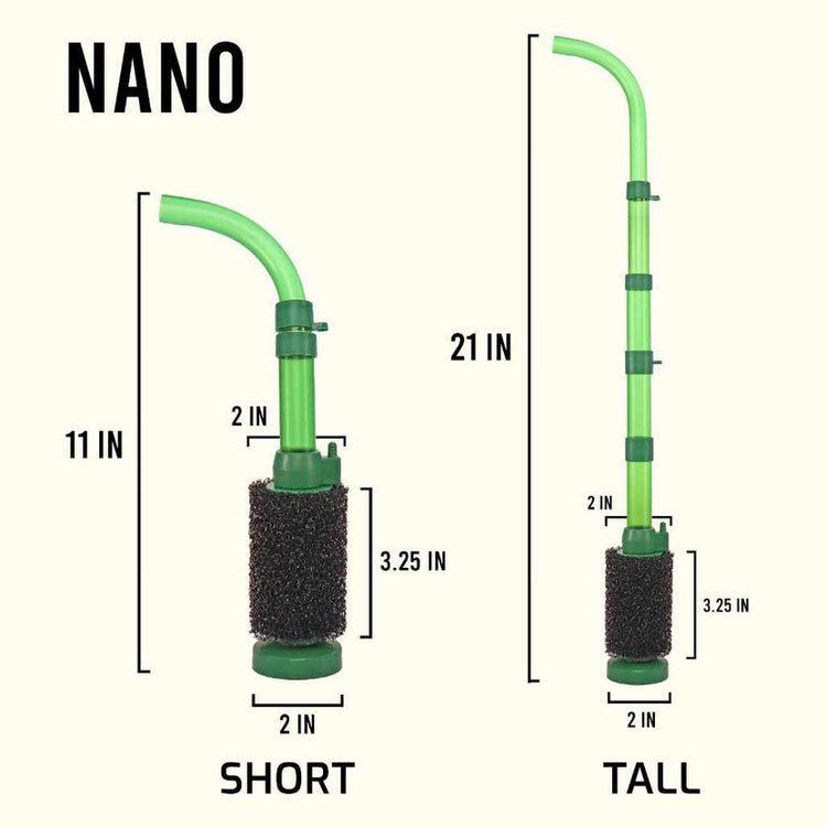 Aquarium Co-Op Sponge Filter w/ Easy Flow- Nano