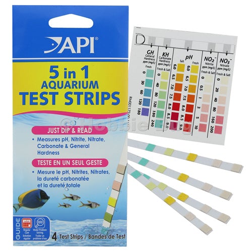 API 5 in 1 Test Strips (4 pack)