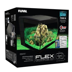 Fluval FLEX 57L Aquarium Kit, 15gal Blk