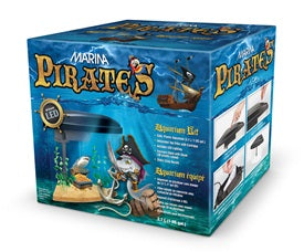 Marina Pirate Aquarium Kit, Black 1 Gal