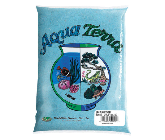 Aqua Terra Aquarium Sand Light Blue 5 lb