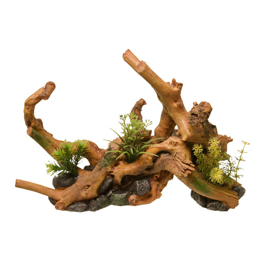 Blue Ribbon Centerpiece Driftwood with Plants- Large