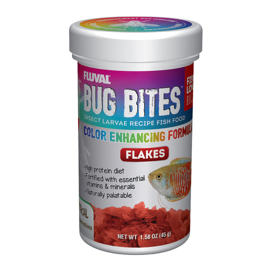 Fluval Bug Bites Color Enh. Flakes 1.58oz
