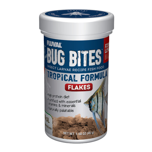 Fluval Bug Bites Tropical Flakes 1.58oz