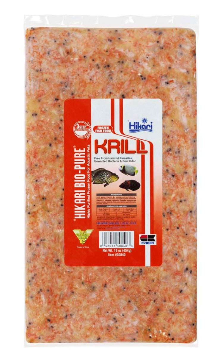 Hikari Bio-Pure Frozen Krill Fish Food 16 oz