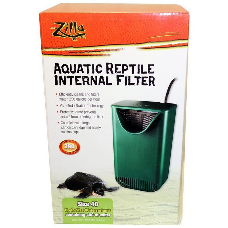 Zilla Aquatic Reptile Internal Filter Size 40