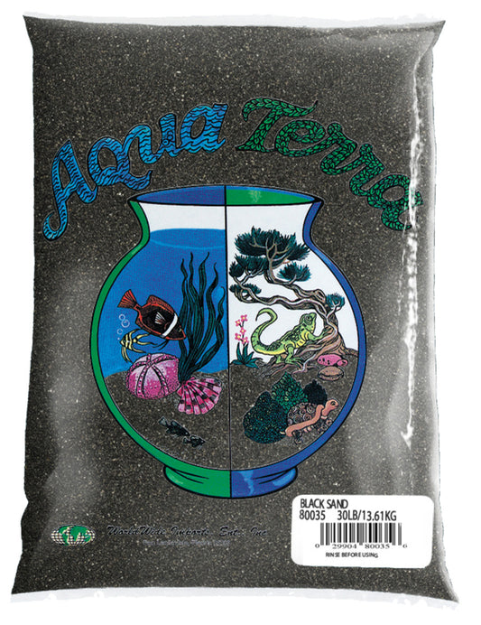 Aqua Terra Aquarium Sand Black 5 lb