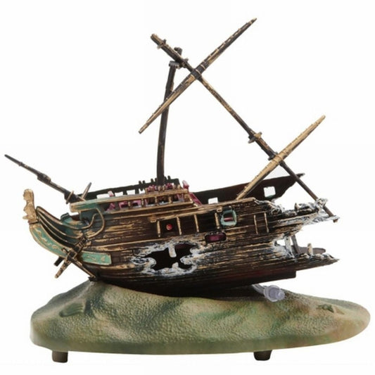 Penn-Plax Rocking Shipwreck Air Aquarium Ornament