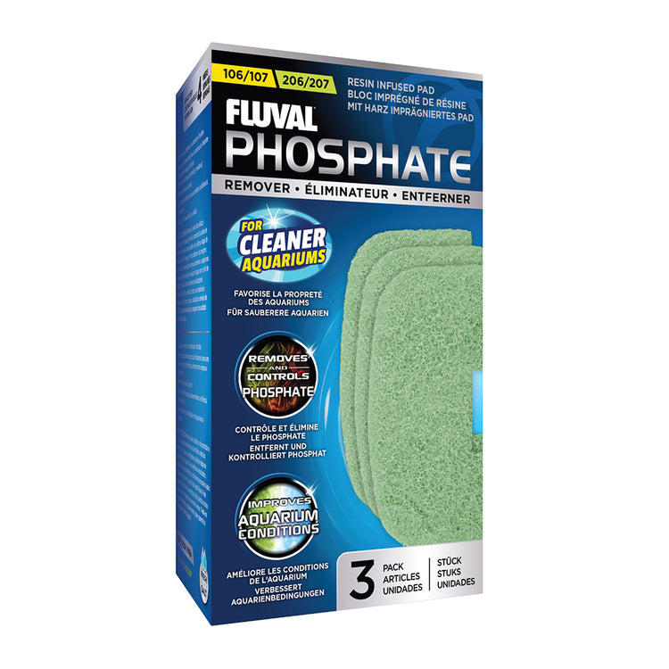 Fluval 106/107/206/207 Phosphate Remover Pad 3pc