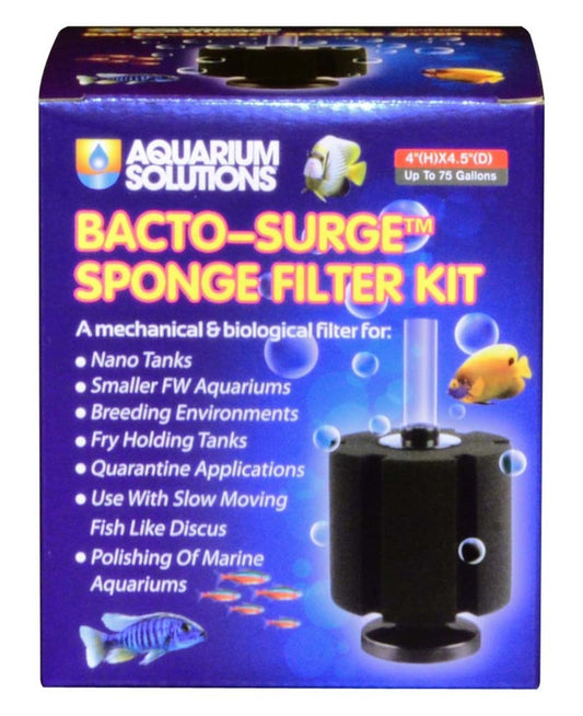 Aquarium Solutions Bacto-Surge Sponge Filter Black Large