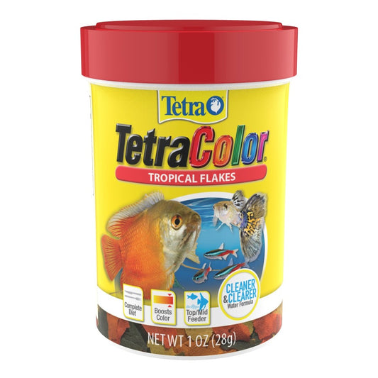 Tetra TetraColor Tropical Flakes Fish Food 1 oz