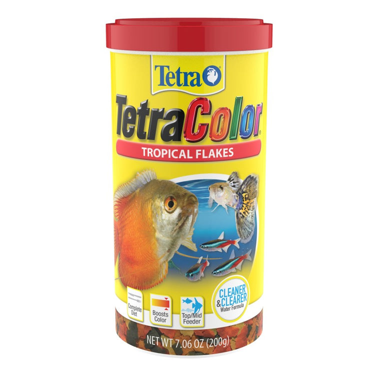 Tetra TetraColor Tropical Flakes Fish Food 7.06 oz