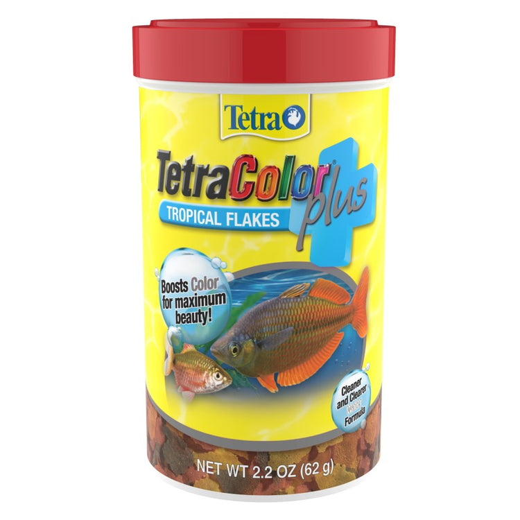 Tetra TetraColor Plus Tropical Flakes Fish Food 2.2 oz