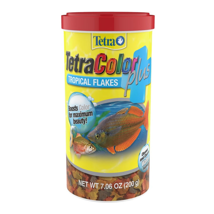 Tetra TetraColor Plus Tropical Flakes Fish Food 7.06oz