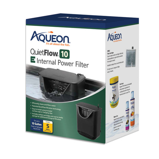 Aqueon QuietFlow E Internal Power Filter- 10 gal
